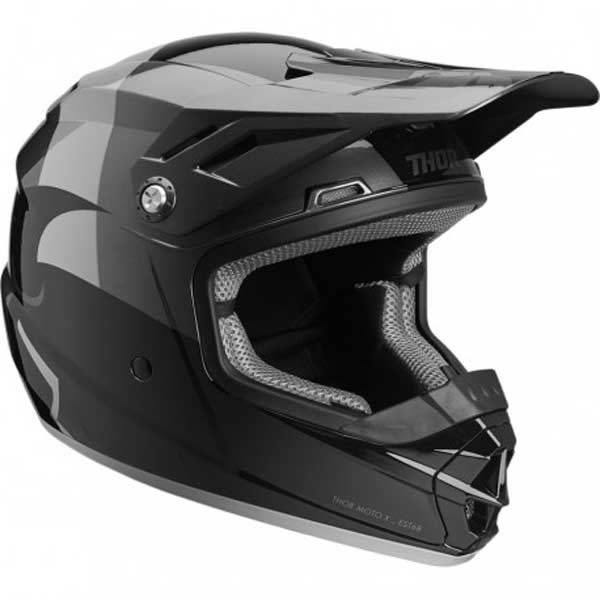 Kinder-Motocross Helm – Farbe Black/Charcoal